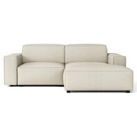ECKSOFA Sellmo 210 cm - Creme/Schwarz, Kunststoff/Textil (210/166cm) - Selsey