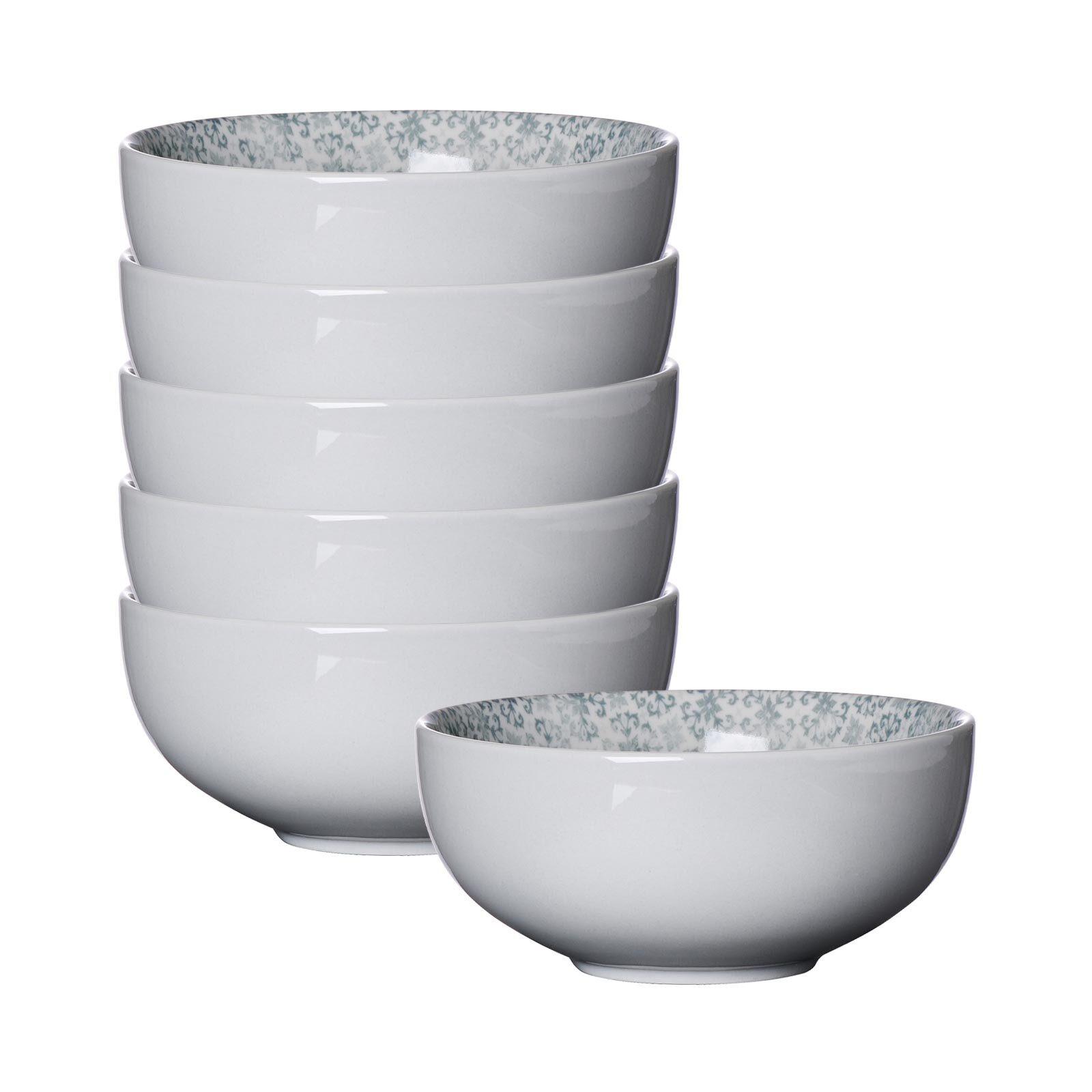 MÜSLISCHALEN Porto grau ø 15 cm 6er Set - Grau, Keramik (15cm) - Ritzenhoff Breker