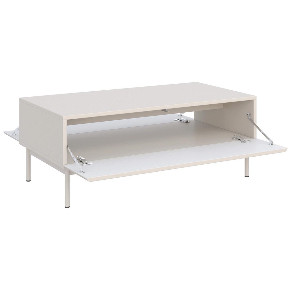 COUCHTISCH Olio kaschmir 100/53 cm - Taupe/Beige, Holzwerkstoff/Metall (53.2/100/40.2cm) - Selsey