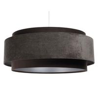 HÄNGELEUCHTE Silber 60/25 cm - Braun, Kunststoff (60/1/25cm) - ONZENO