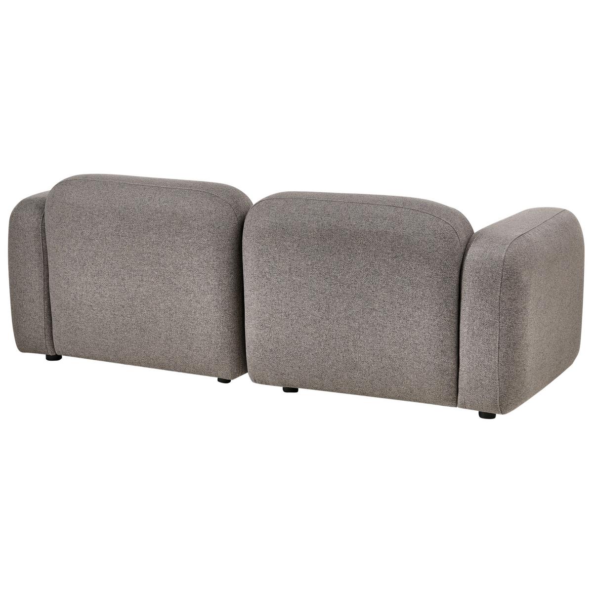 3-SITZER-SOFA Stoff Dunkelgrau Afoss - Dunkelgrau, Textil (195/71/94cm) - Beliani
