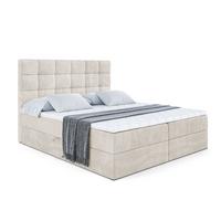 BOXBETT mit H3-Matratze und Lattenrost - BRUGO - 180x200 Ecru - Ecru, Holzwerkstoff (180/200cm) - ALTDECOR