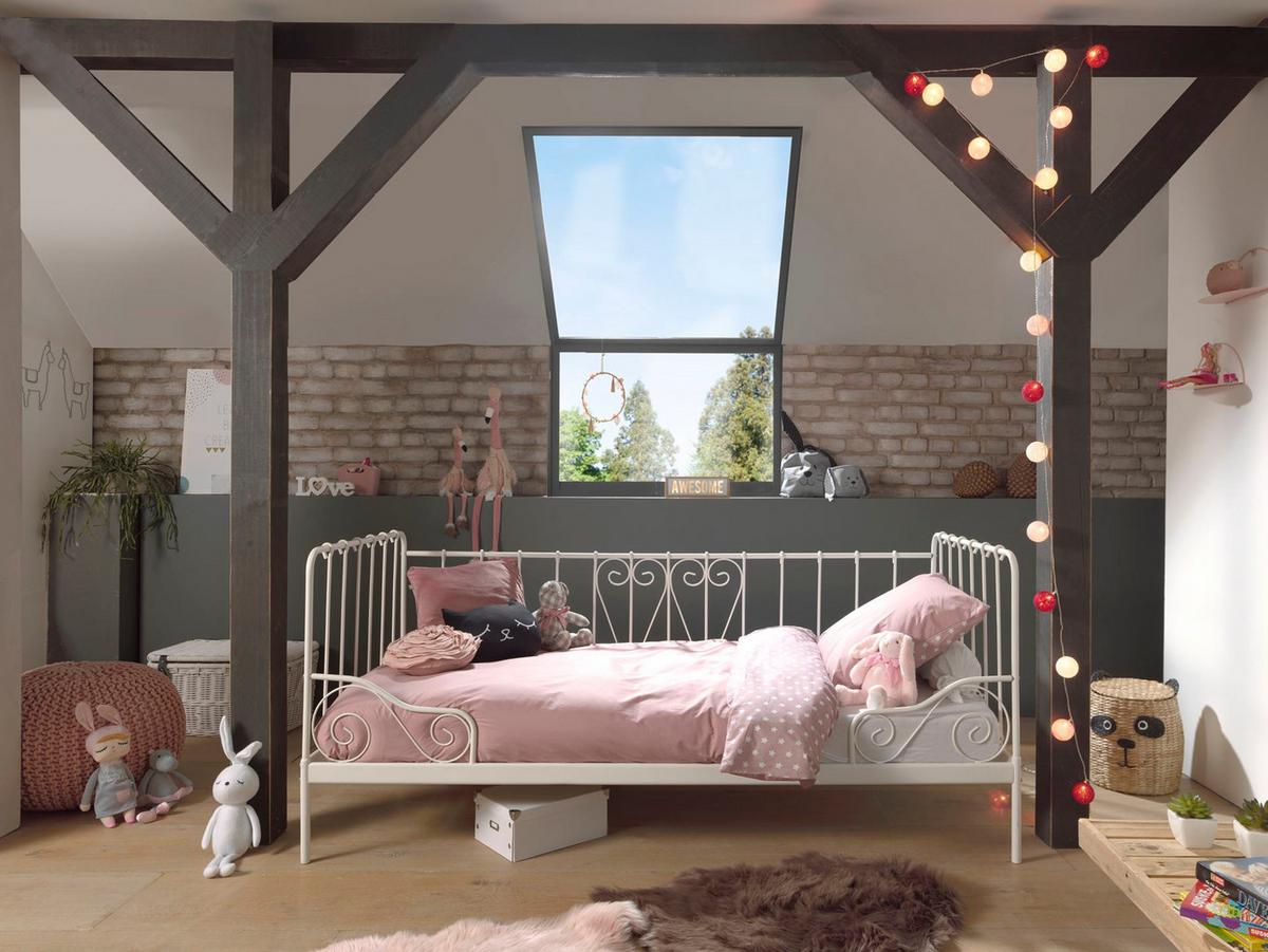 METALLBETT Kamenka 205x90x95 aus Metall in Weiß - Weiß, Metall (90/200cm) - 58aufmkessel