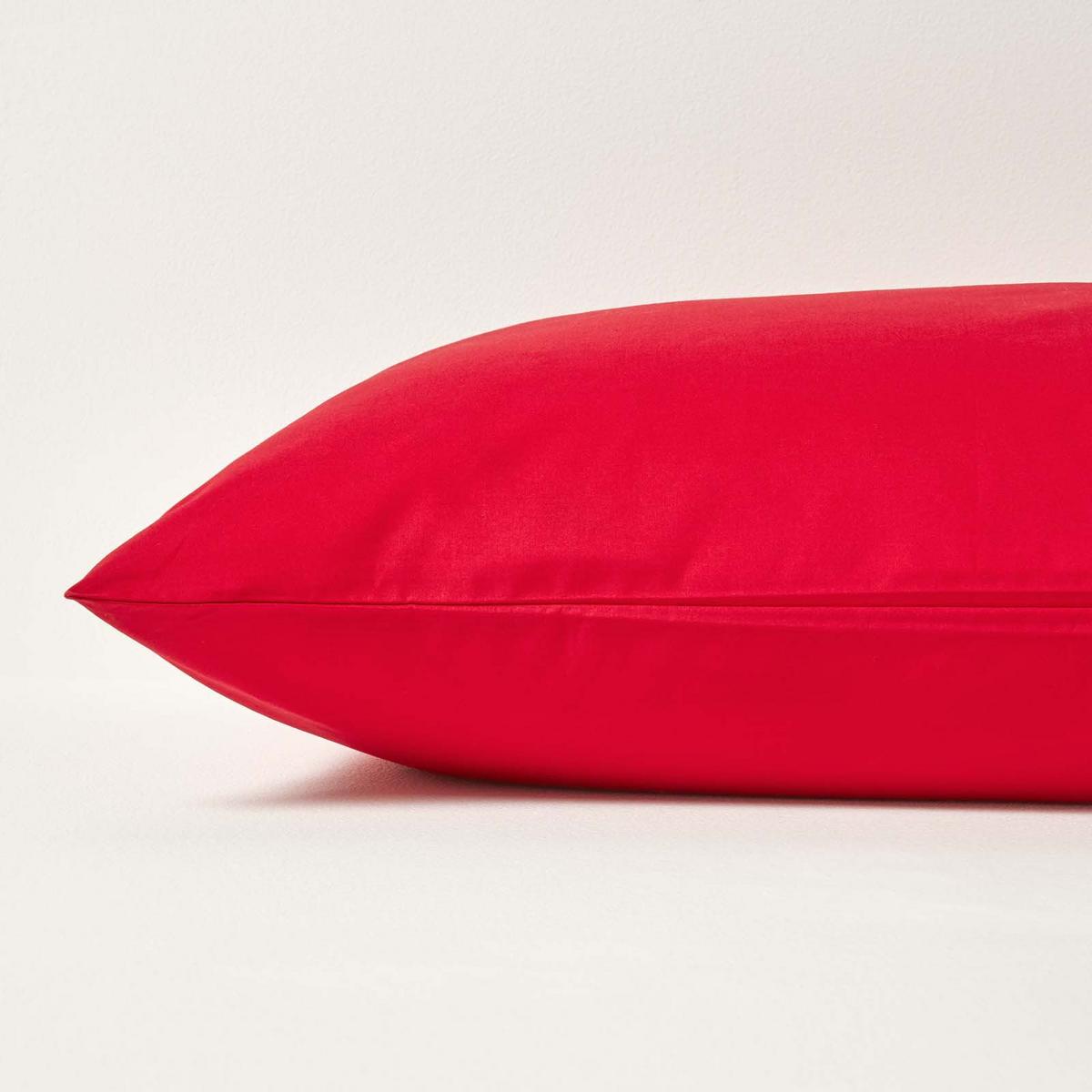 KISSENBEZUG Perkal, Ägyptische Baumwolle, Fadendichte 200 - Rot, Textil (48/74cm) - Homescapes