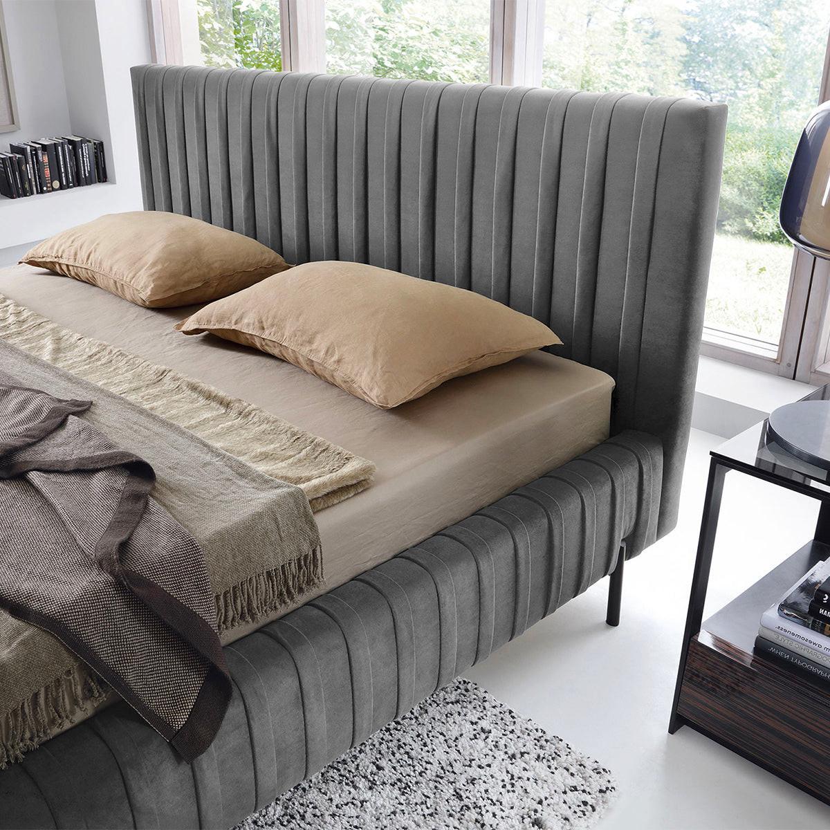 BOXBETT 160/200 Ori Dunkelgrau - Grau, Holz (160/200cm) - Petits-meubles