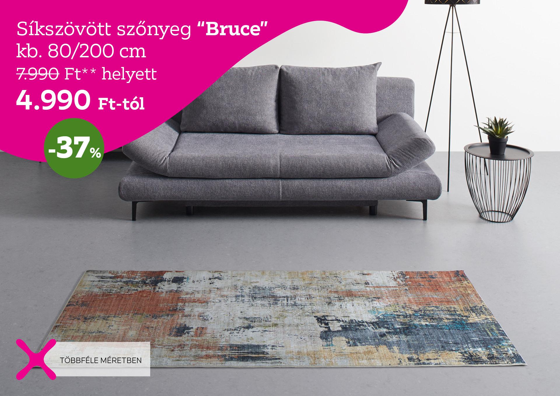 Síkszövött szőnyeg  BRUCE 7990 Forint helyett 4990 Forint, kedvezmény mértéke 37%