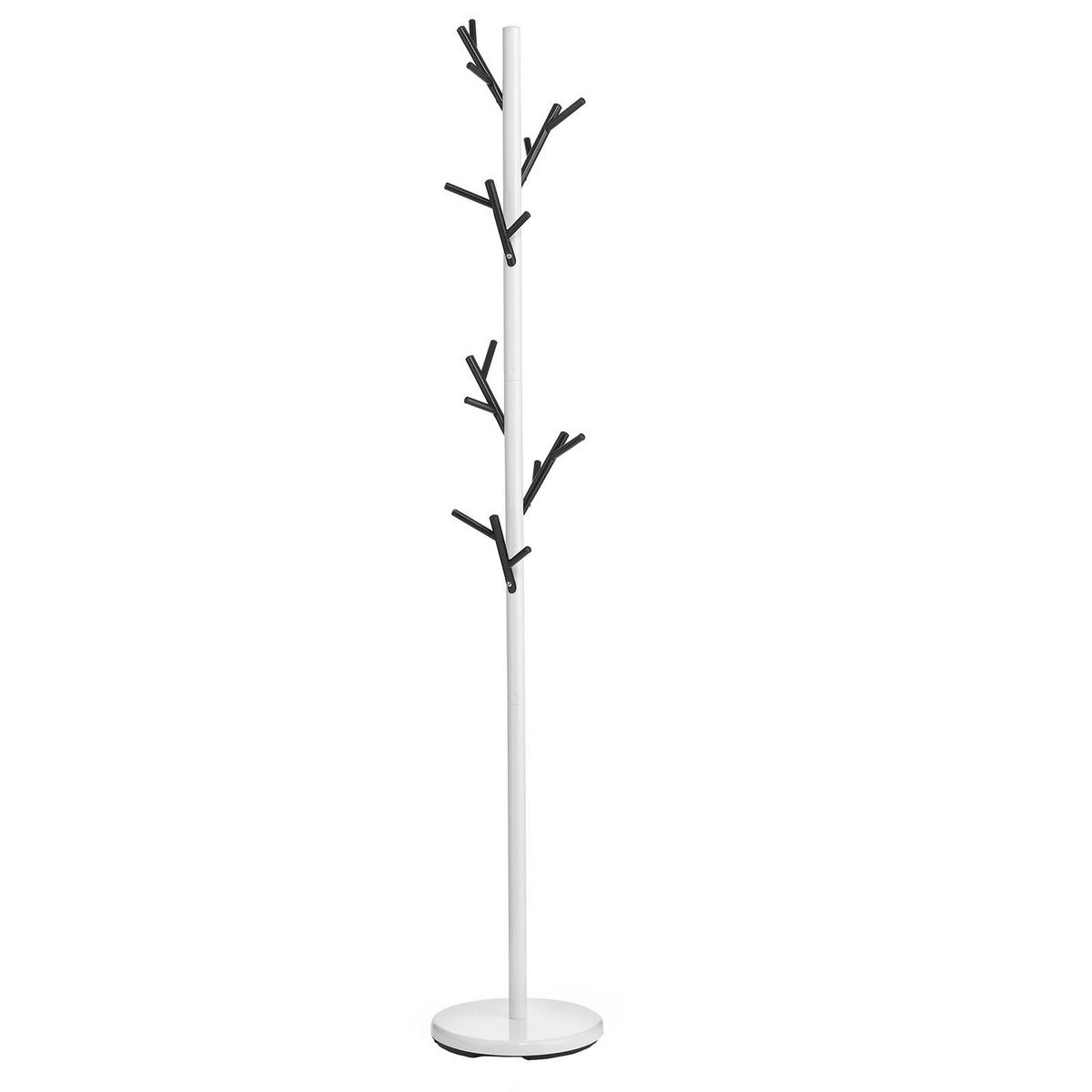 KLEIDERSTÄNDER ZENO weiß/schwarz - Schwarz/Weiß, Metall (30/177/30cm) - IDIMEX