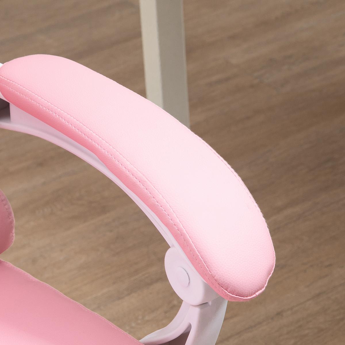 CHEFSESSEL, Bürostuhl, Kunstleder, Rosa - Rosa, Leder (68/116/65cm) - Vinsetto