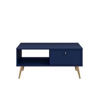 COUCHTISCH Dunkelblau 87/43,2/66 - Dunkelblau, Holzwerkstoff (66/87/43cm) - RAUMHIRSCH FURNITURE