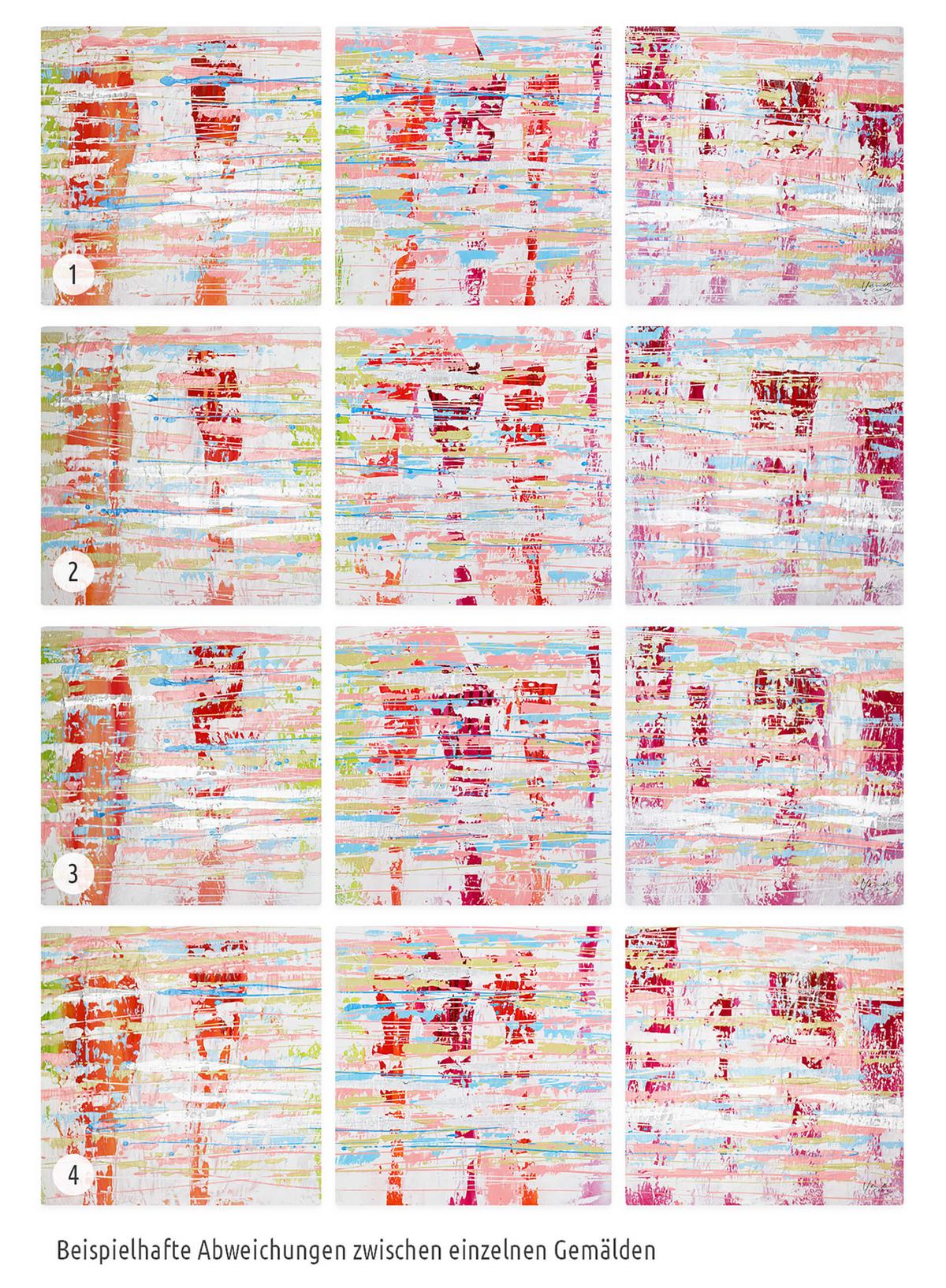 LEINWANDBILD 3-TEILIG Bunt 150/50 cm - Multicolor, Textil (150/50cm) - KUNSTLOFT