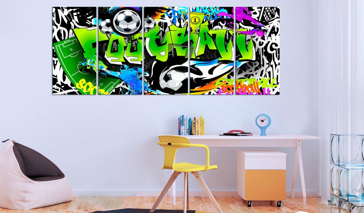 KUNSTDRUCK Bunt 100/40 cm - Multicolor, Textil (100/40cm) - KUNSTLOFT