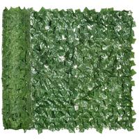 KÜNSTLICHE Hecke Sichtschutzhecke Pflanzen Hecke Wanddekoration Dunkelgrün - Grün, Kunststoff (100/1cm) - Outsunny