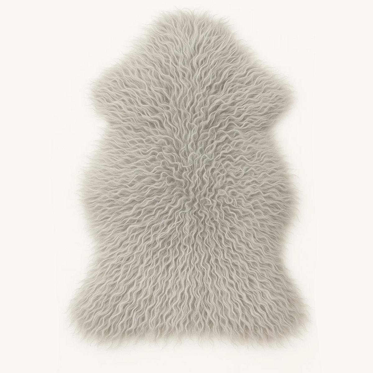 SCHAFFELL Island Lammfell lockig ca. 110 cm Naturfarben - Taupe, Fell (60/110cm) - Provellus