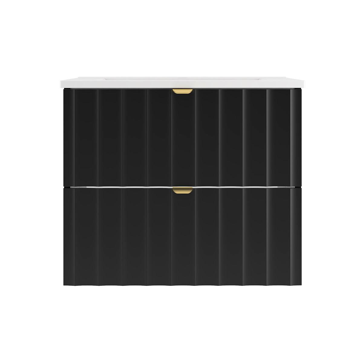 WASCHTISCH 60cm Lexa Schwarz - Schwarz, Holzwerkstoff (60/50/45.8cm) - Petits-meubles