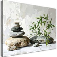 LEINWANDBILD Zen und Orientalisch 120x80cm - Grau, Textil (120/80cm) - Feeby