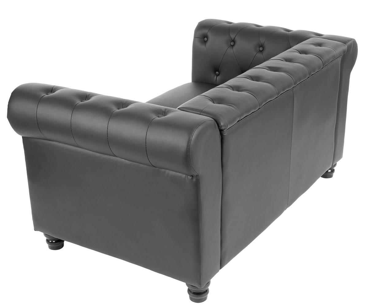 2-SITZER SOFA LOUNGESOFA Schwarz - Schwarz, Textil (160/74/90cm) - MCW
