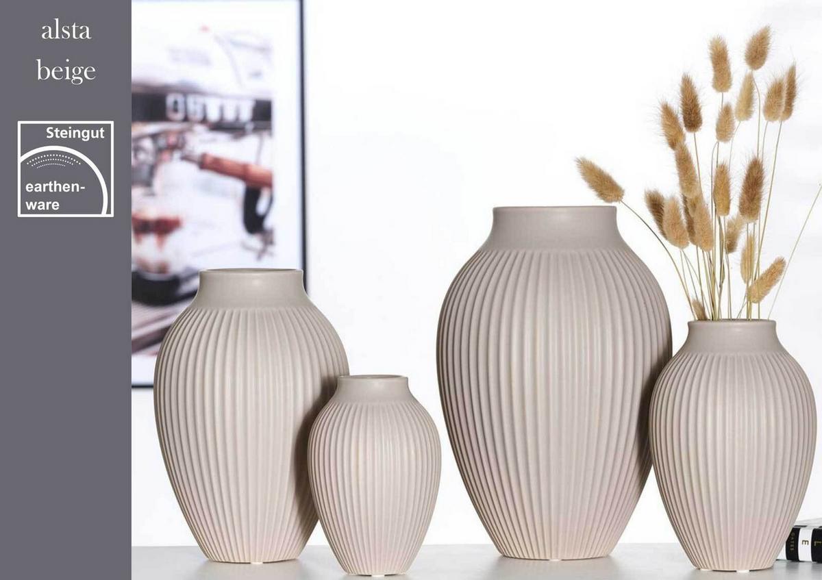 VASE Alsta Beige 15 cm - Beige, Keramik (15cm) - Ritzenhoff Breker