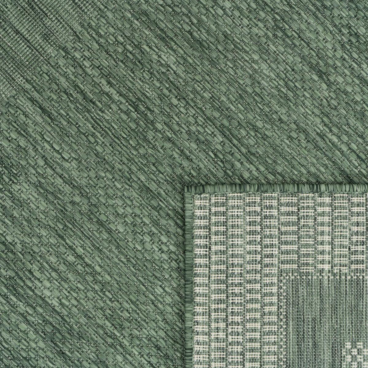 OUTDOORTEPPICH, mit Bordüre, aus Polypropylen, Grün, 120 x 160 cm - Grün, Textil (120/160cm) - KADIMA DESIGN