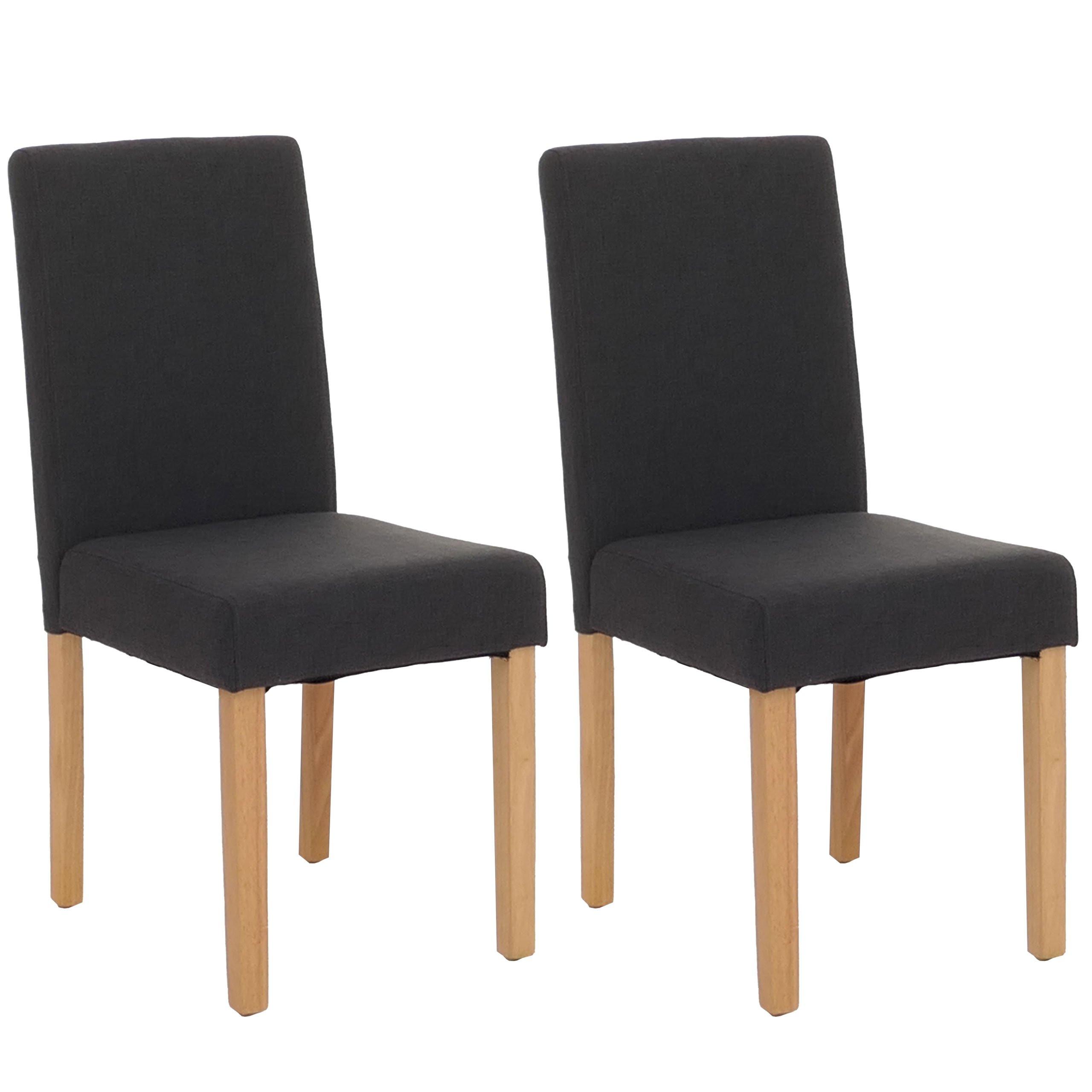 ESSZIMMERSTUHL Schwarz, Braun 2er-Set - Schwarz/Braun, Textil (43/90/56cm) - MCW