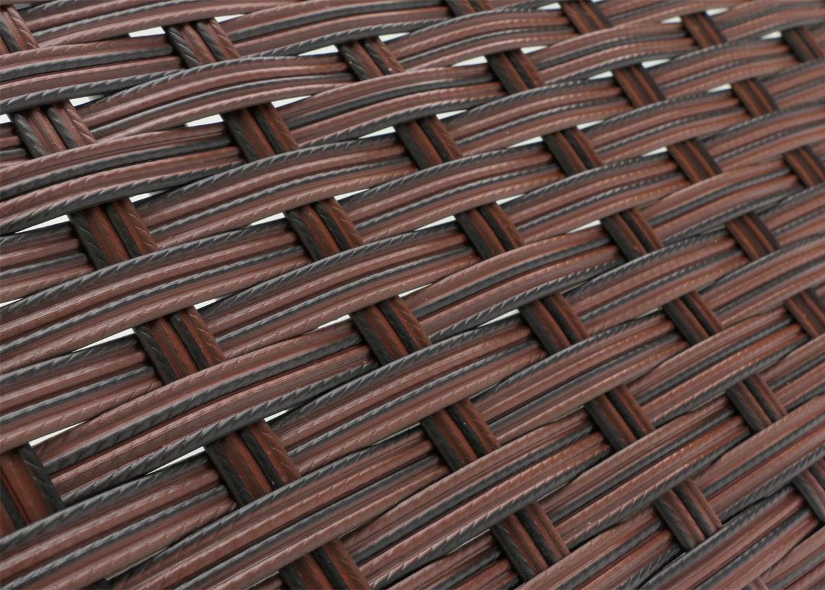 POLY-RATTAN GARTENTISCH rechteck Braun - Braun, Kunststoff (48/79/38cm) - MCW