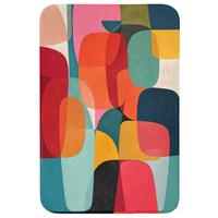 BADEMATTE Formen - Bunt - Abstrakt - Flugzeuge 60x90 cm - Multicolor, Textil (60/90cm) - OnlyWow