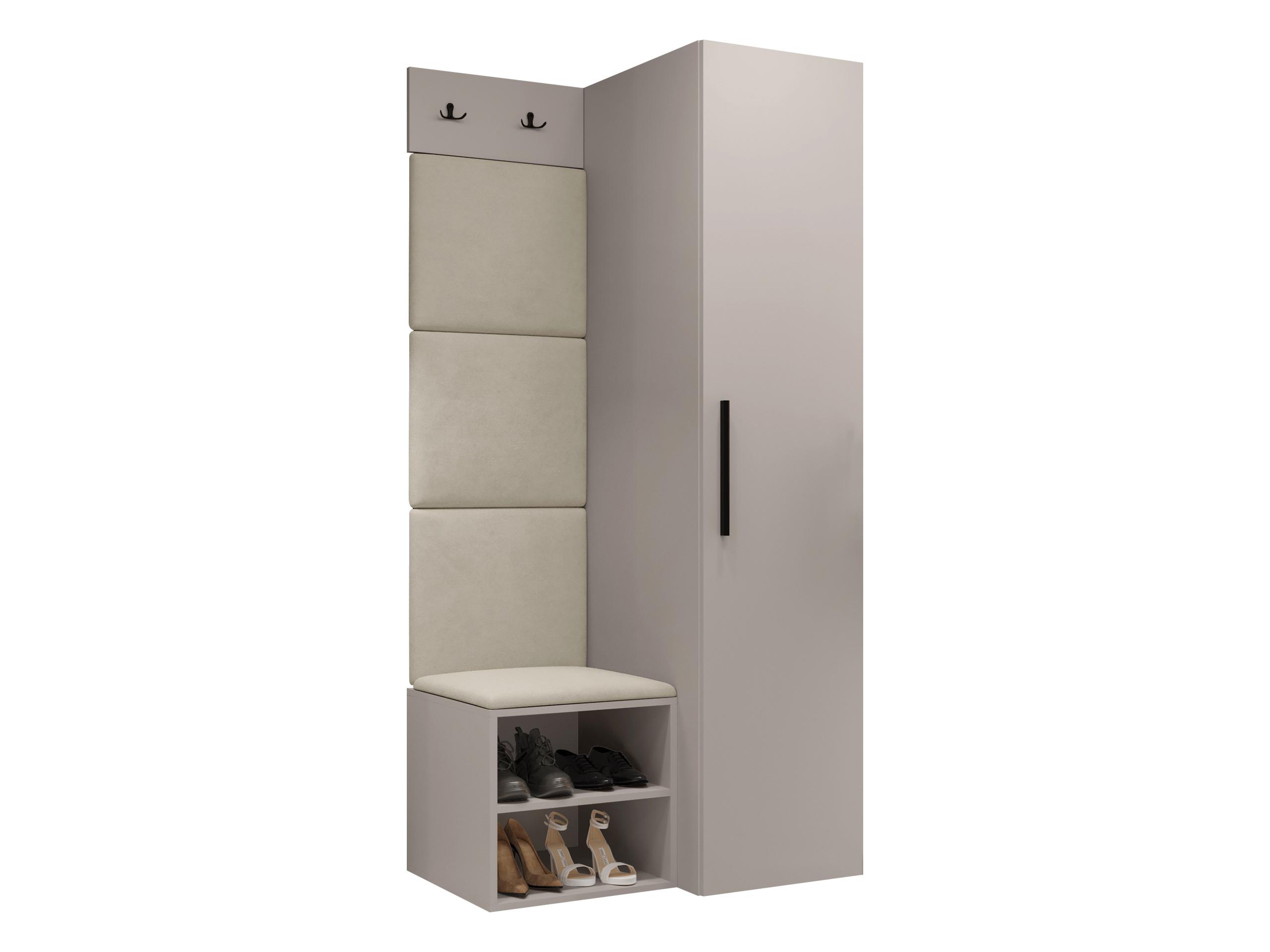 GARDEROBEN-SET Medi III - Kaschmir/Beige, Holzwerkstoff/Kunststoff (40/191/50cm) - MIRJAN24