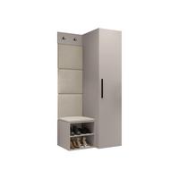 GARDEROBEN-SET Medi III - Kaschmir/Beige, Holzwerkstoff/Kunststoff (40/191/50cm) - MIRJAN24