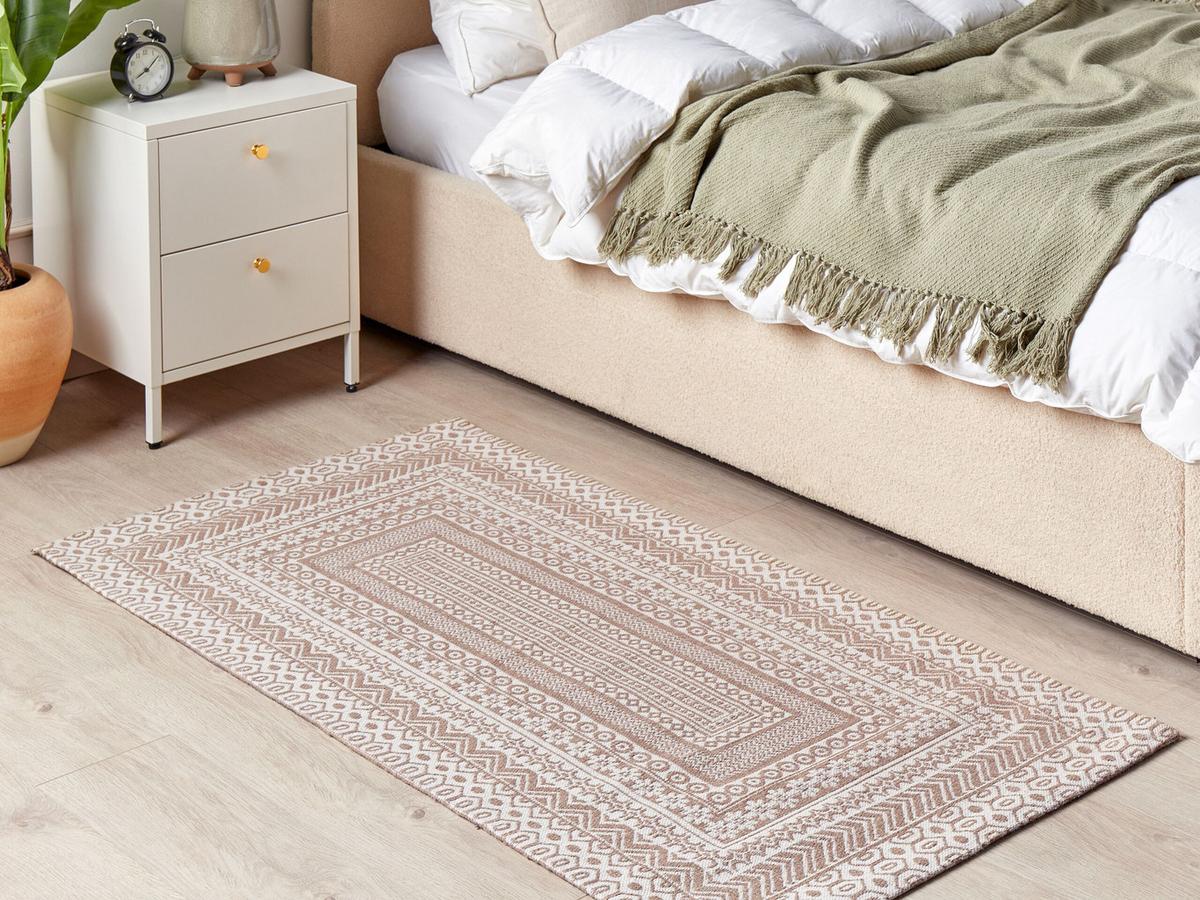 KURZFLOR-TEPPICH Baglar 150/80 cm - Beige, Naturmaterialien (80/150cm) - Beliani