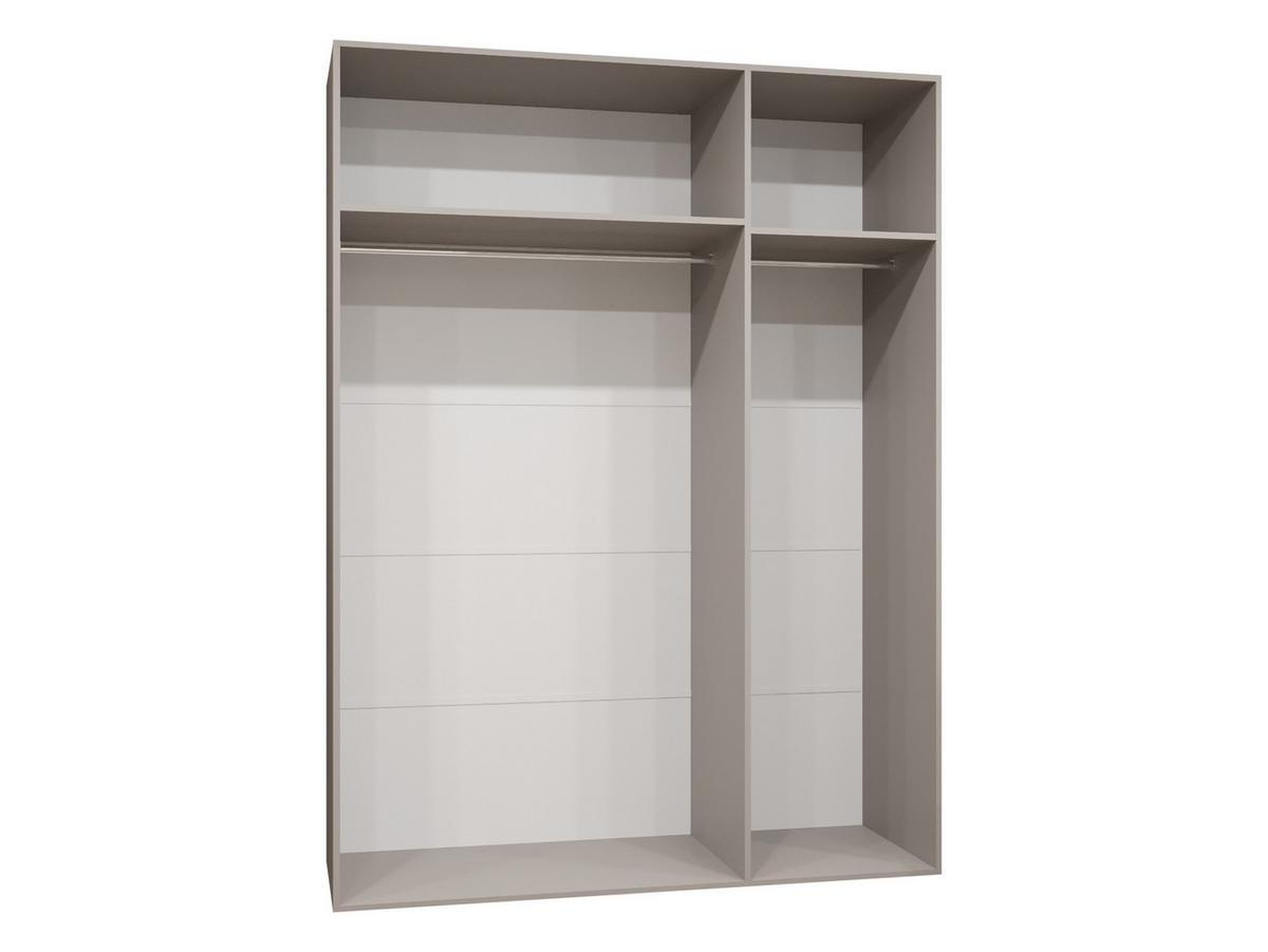 DREHTÜRENSCHRANK Mila I 150 - Goldfarben/Nussbaumfarben, Holzwerkstoff/Kunststoff (150/202/52cm) - MIRJAN24
