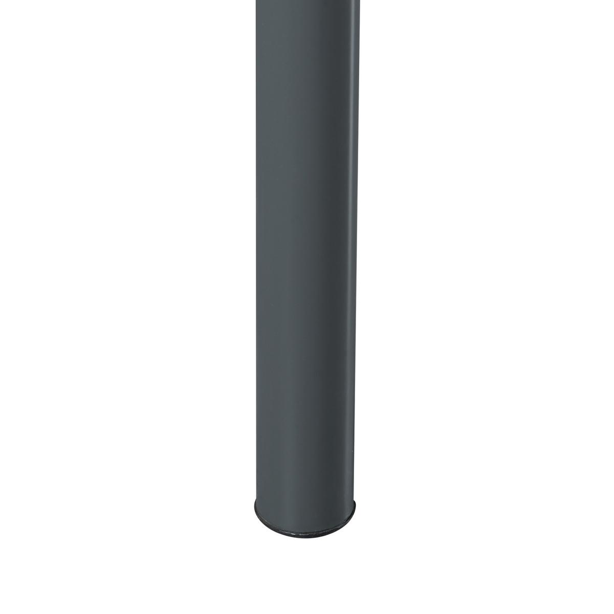 ESSTISCH Lindesberg - Schwarz/Grau, Holzwerkstoff/Metall (70/120/75cm) - [en.casa]