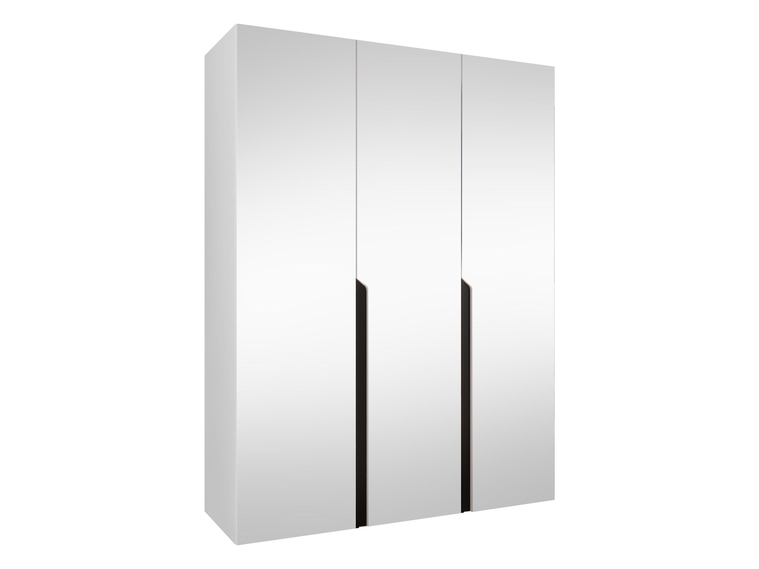DREHTÜRENSCHRANK Mila III 150 - Schwarz/Weiß, Holzwerkstoff/Kunststoff (150/202/52cm) - MIRJAN24