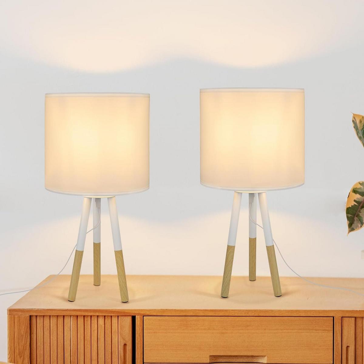 TISCHLAMPE Gideon 39.6/9/7.6 cm - Weiß, Kunststoff (39.6/9/7.6cm) - ZMH