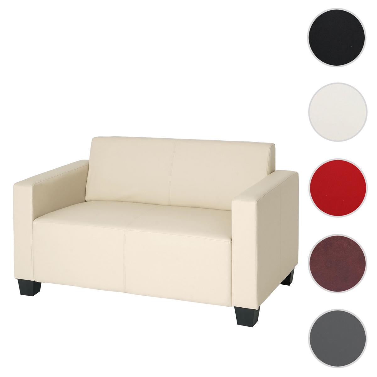 2-SITZER-SOFA Cremeweiß - Creme/Weiß, Textil (136/76/72cm) - MCW