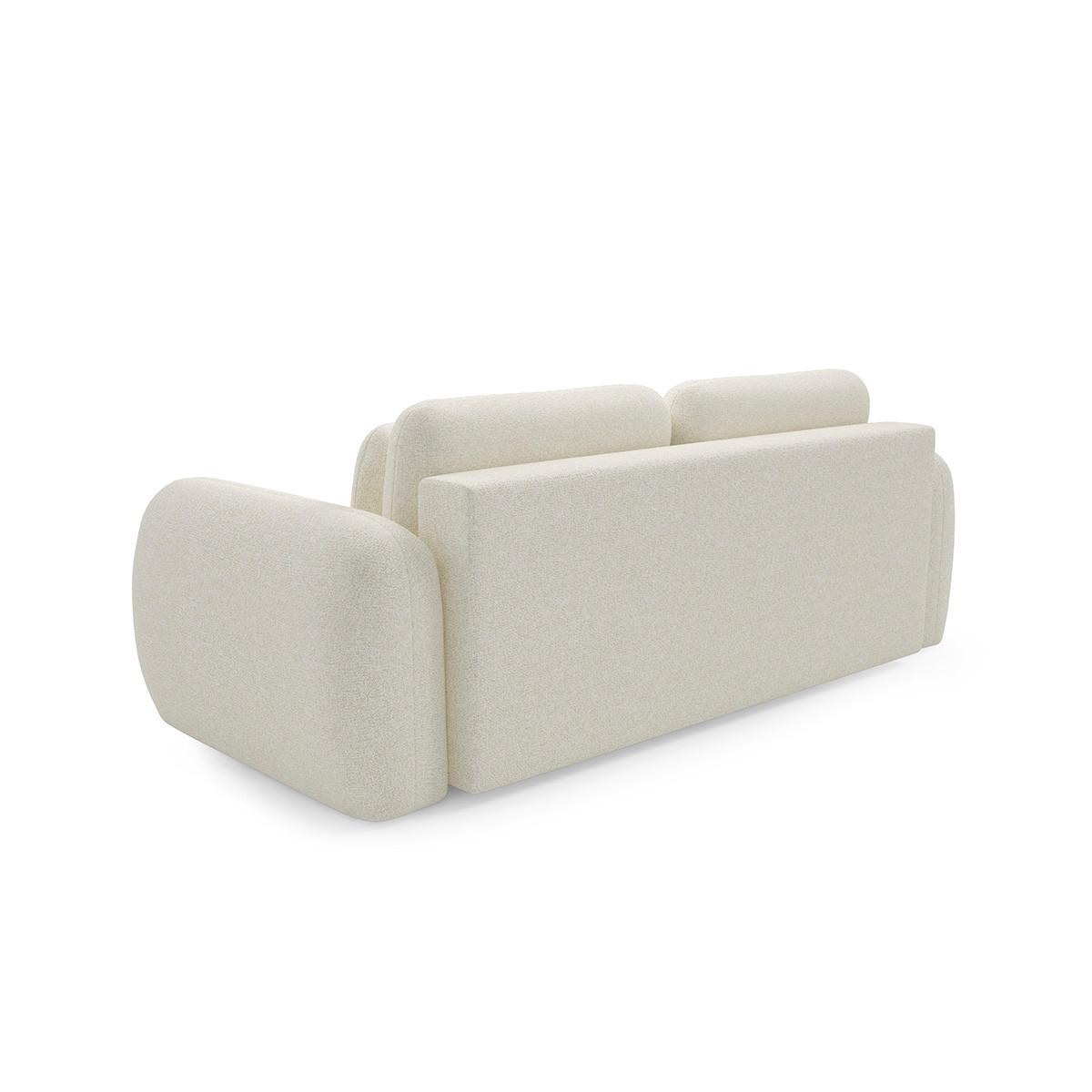 SOFA Carmela 3 Sitzplätze Weiß - Weiß, Holz (266/95/121cm) - Petits-meubles