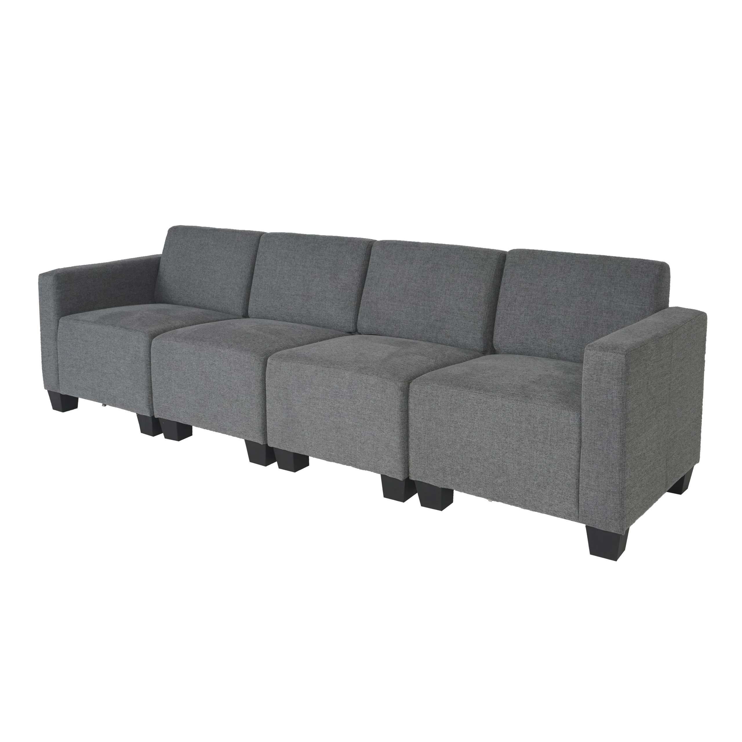 4-SITZER SOFA COUCH Grau - Grau, Textil (250/76/72cm) - MCW