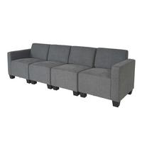4-SITZER SOFA COUCH Grau - Grau, Textil (250/76/72cm) - MCW