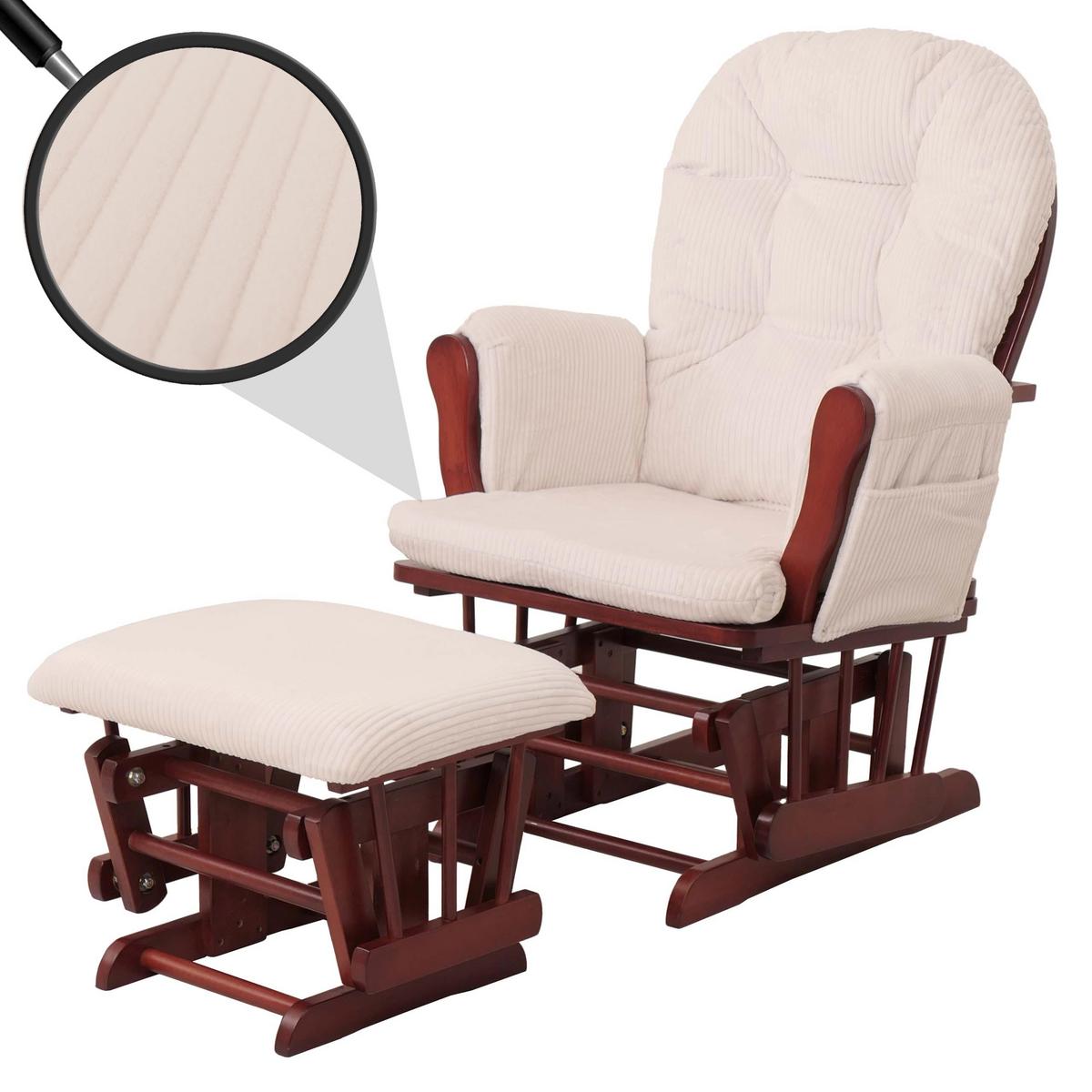 RELAXSESSEL Cremeweiß, Braun - Weiß/Braun, Textil (74/103/71cm) - MCW