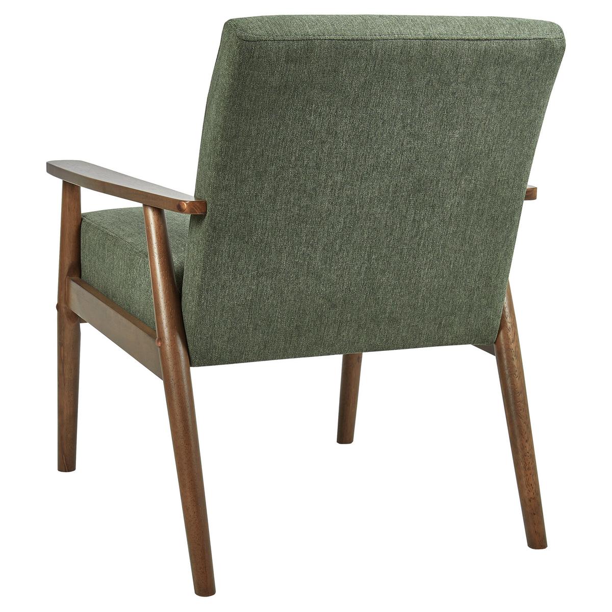 SESSEL Dunkelbraun/Grün Esrum - Braun/Grün, Textil (62/79/80cm) - Beliani