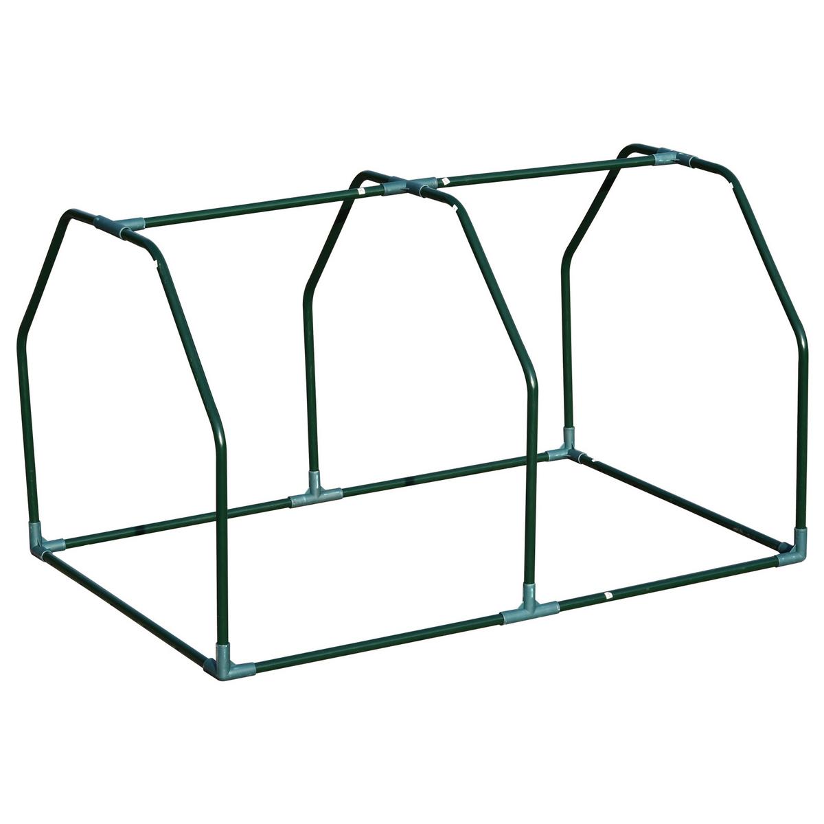 FOLIENGEWÄCHSHAUS, Weiß, Stahl, PE-Kunststoff - Weiß, Kunststoff (71/60/99cm) - Outsunny