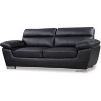EINZELSOFA dallas Schwarz - Schwarz, Textil (88/90/210cm) - Habitat Garten
