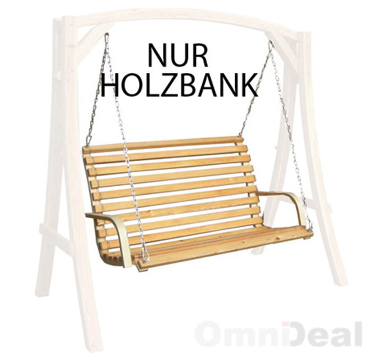 HOLLYWOODSCHAUKEL-BANK bis 260kg, 146/100/70cm, Braun - Braun, Holz (100/70/146cm) - Amanka