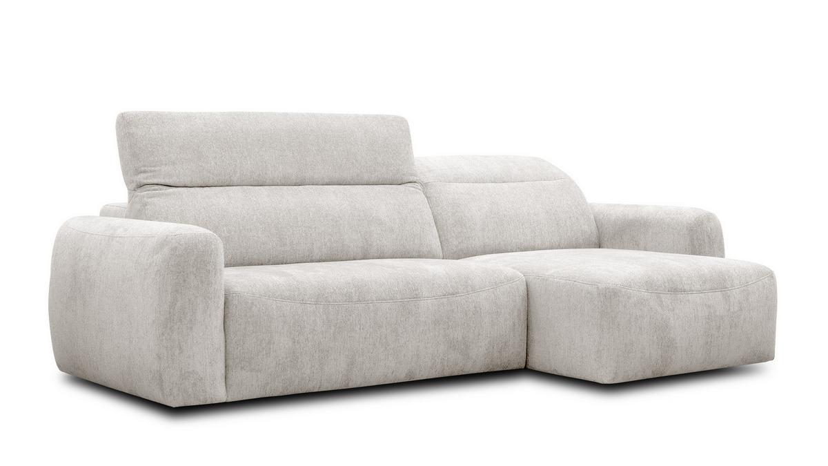 ECKSOFA NERO 4-Sitzer, ecru - Ecru/Schwarz, Holz/Textil (272/81/159cm) - Wozimo