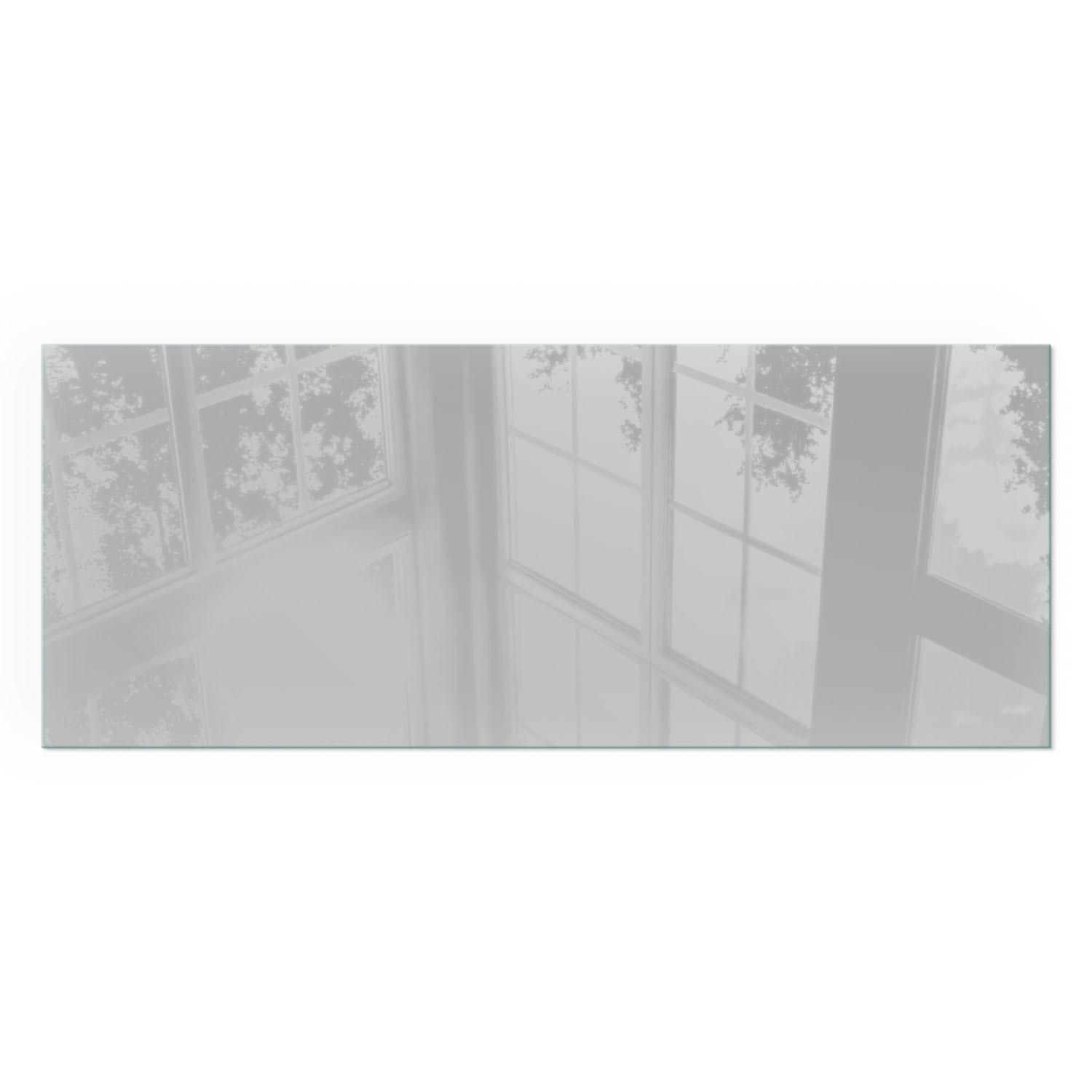 GLASPLATTE für Kamin 125x50 cm - Grau, Glas (125/50/0.4cm) - TULUP
