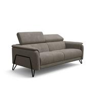 SOFA RODEN 3-Sitzer, beige, Veloursstoff - Beige, Holz/Textil (194/82/103cm) - Wozimo