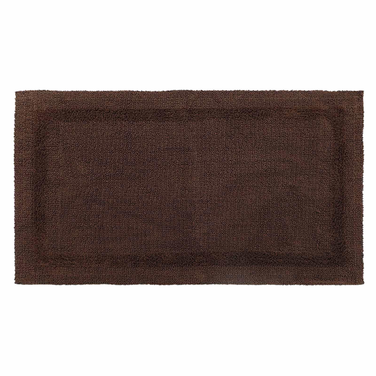 BADEMATTE 50/80 cm, 100% Baumwolle, wendbar - Braun, Textil (50/80cm) - Homescapes