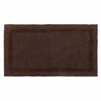 BADEMATTE 50/80 cm, 100% Baumwolle, wendbar - Braun, Textil (50/80cm) - Homescapes