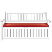 SITZBANKPOLSTER KISSEN Rot Sovana - Rot, Textil (148/5/45cm) - Beliani