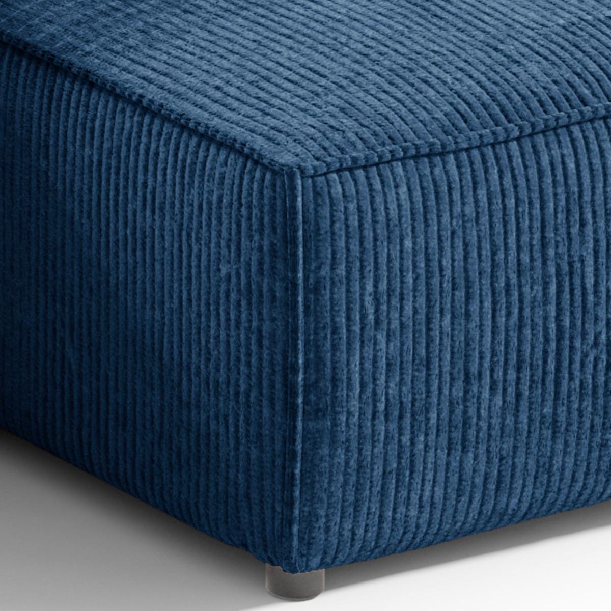 ECKSOFA Isaac 3 Sitzplätze Blau - Blau, Holz (257/148cm) - Petits-meubles