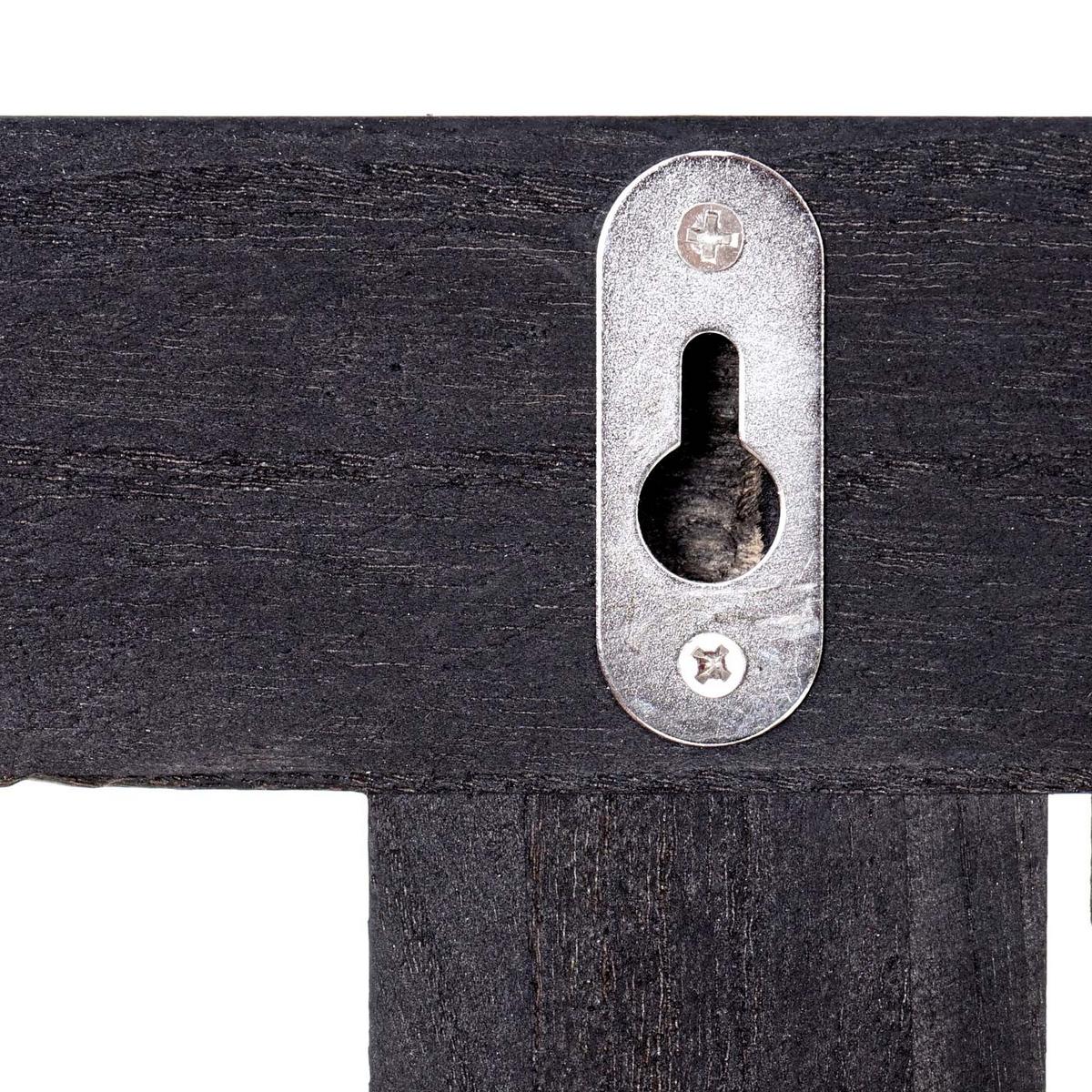 WANDGARDEROBE HOME SHABBY-LOOK Grau - Anthrazit, Holz (55/21/7cm) - MCW