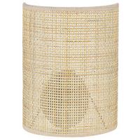WANDLEUCHTE Demitrie 10/19/25 cm - Naturfarben, Naturmaterialien (19/25/10cm) - Beliani